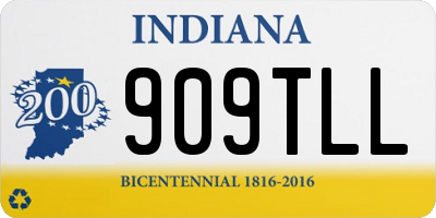 IN license plate 909TLL