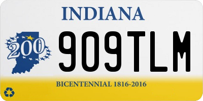 IN license plate 909TLM