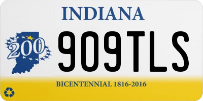 IN license plate 909TLS