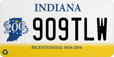 IN license plate 909TLW