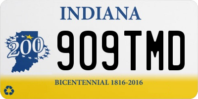 IN license plate 909TMD