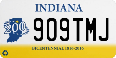 IN license plate 909TMJ
