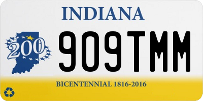 IN license plate 909TMM