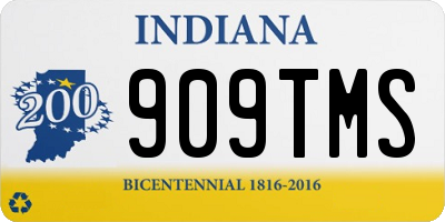 IN license plate 909TMS