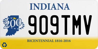 IN license plate 909TMV