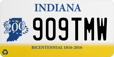 IN license plate 909TMW