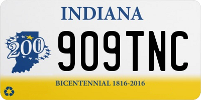 IN license plate 909TNC