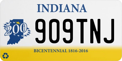 IN license plate 909TNJ