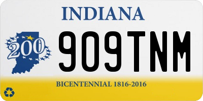 IN license plate 909TNM