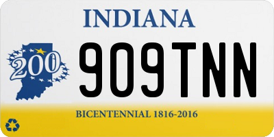 IN license plate 909TNN