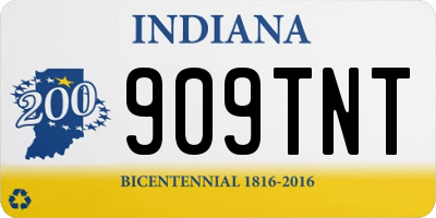 IN license plate 909TNT