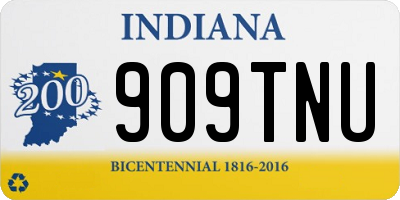 IN license plate 909TNU