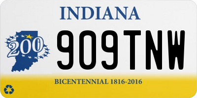 IN license plate 909TNW