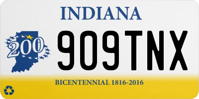 IN license plate 909TNX