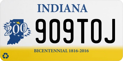 IN license plate 909TOJ