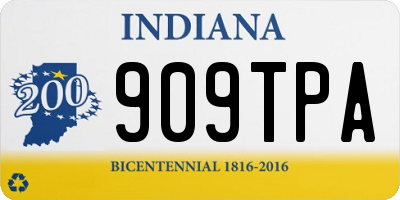 IN license plate 909TPA