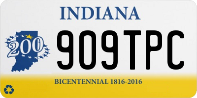 IN license plate 909TPC