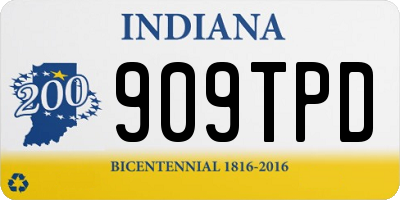 IN license plate 909TPD