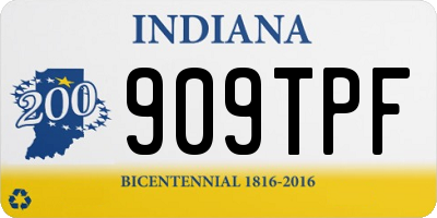 IN license plate 909TPF