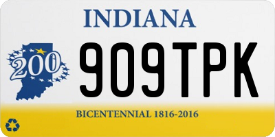IN license plate 909TPK