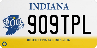 IN license plate 909TPL