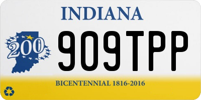 IN license plate 909TPP