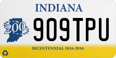 IN license plate 909TPU