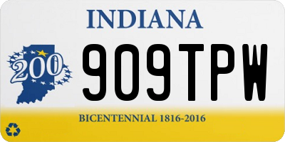 IN license plate 909TPW