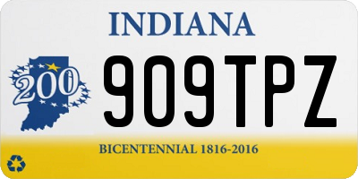 IN license plate 909TPZ