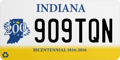 IN license plate 909TQN