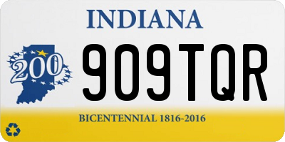 IN license plate 909TQR