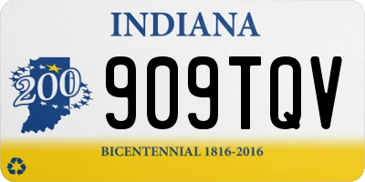 IN license plate 909TQV