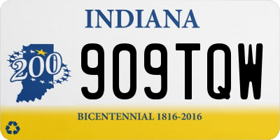 IN license plate 909TQW