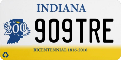 IN license plate 909TRE