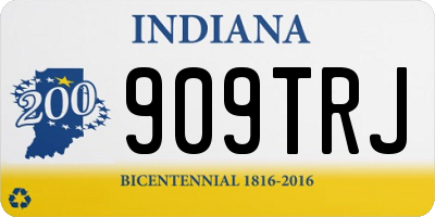 IN license plate 909TRJ
