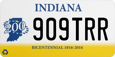 IN license plate 909TRR