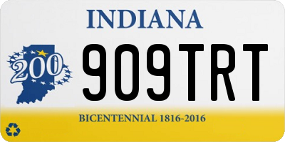 IN license plate 909TRT