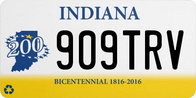 IN license plate 909TRV
