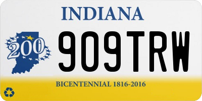 IN license plate 909TRW