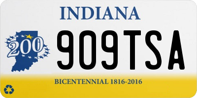 IN license plate 909TSA