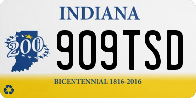 IN license plate 909TSD