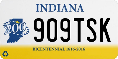 IN license plate 909TSK