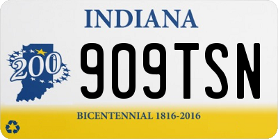 IN license plate 909TSN