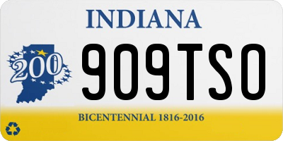 IN license plate 909TSO