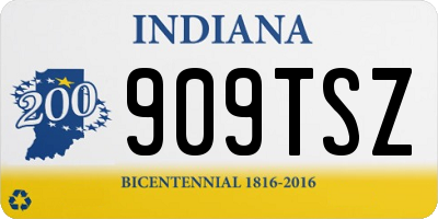 IN license plate 909TSZ