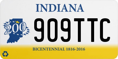 IN license plate 909TTC