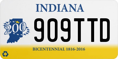 IN license plate 909TTD