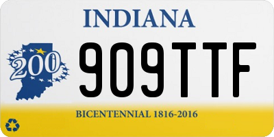 IN license plate 909TTF
