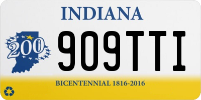 IN license plate 909TTI