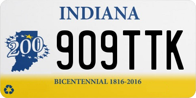 IN license plate 909TTK